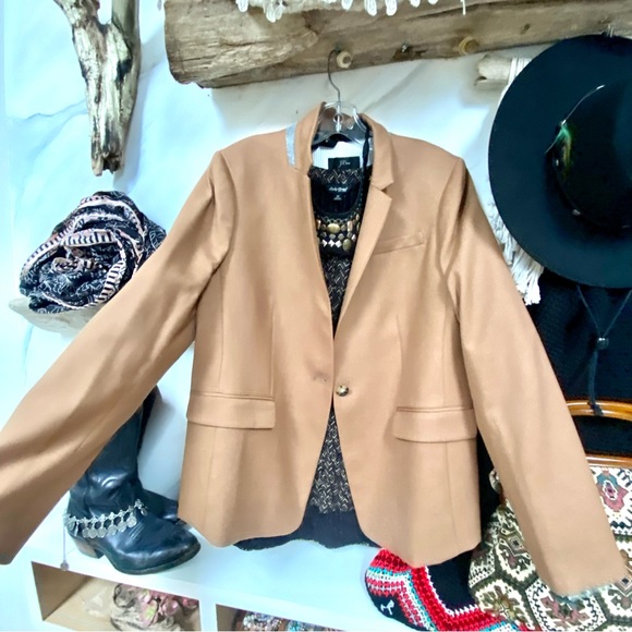 SOLD⭐️BNWOT Trendy JCREW Regent luxury wool equestrian boho blazer w countryvibe - Picture 11 of 15